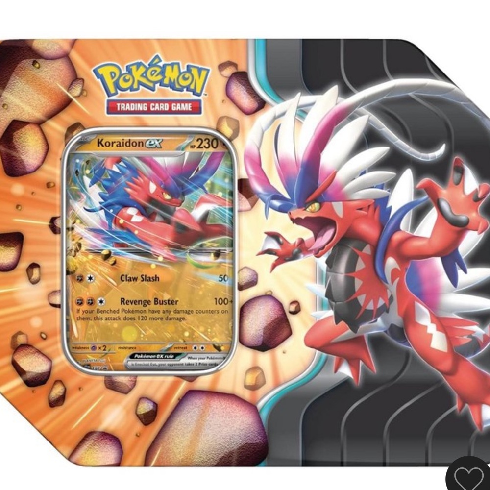 Pokémon slashing legends ex tin